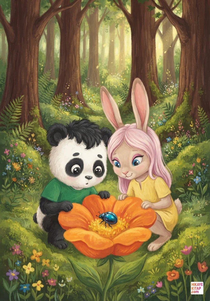 Minik Panda Pati ve Gülümseyen Çiçek Sayfa 6 görseli