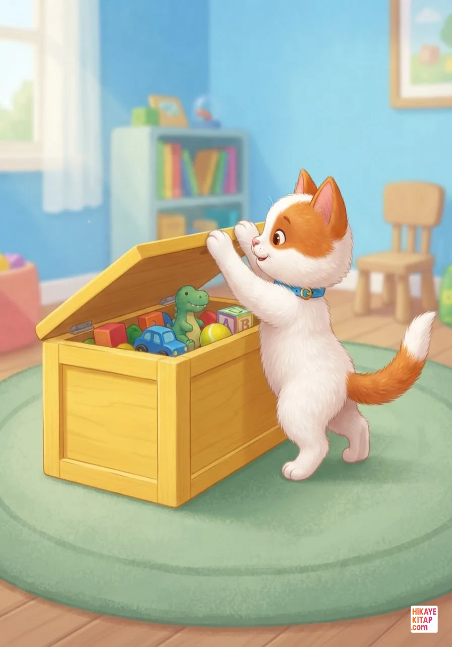 Minik Kedi Pati ve Saklanan Oyuncak Sayfa 3 görseli