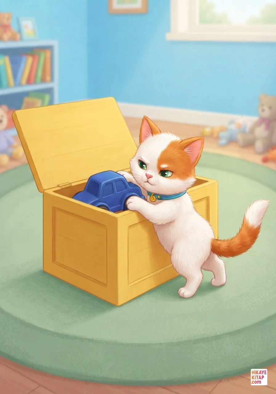 Minik Kedi Pati ve Saklanan Oyuncak Sayfa 6 görseli