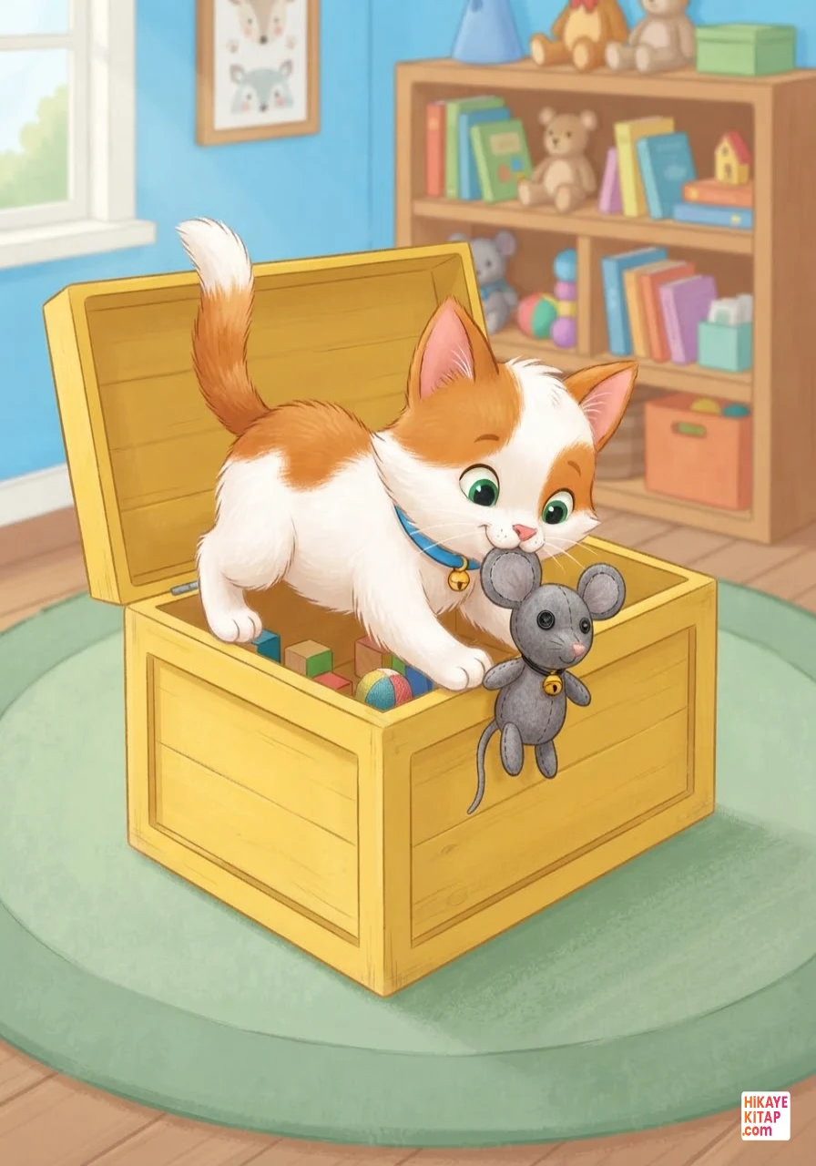 Minik Kedi Pati ve Saklanan Oyuncak Sayfa 7 görseli
