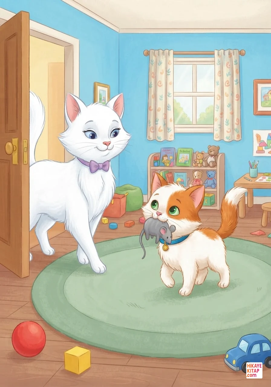 Minik Kedi Pati ve Saklanan Oyuncak Sayfa 8 görseli