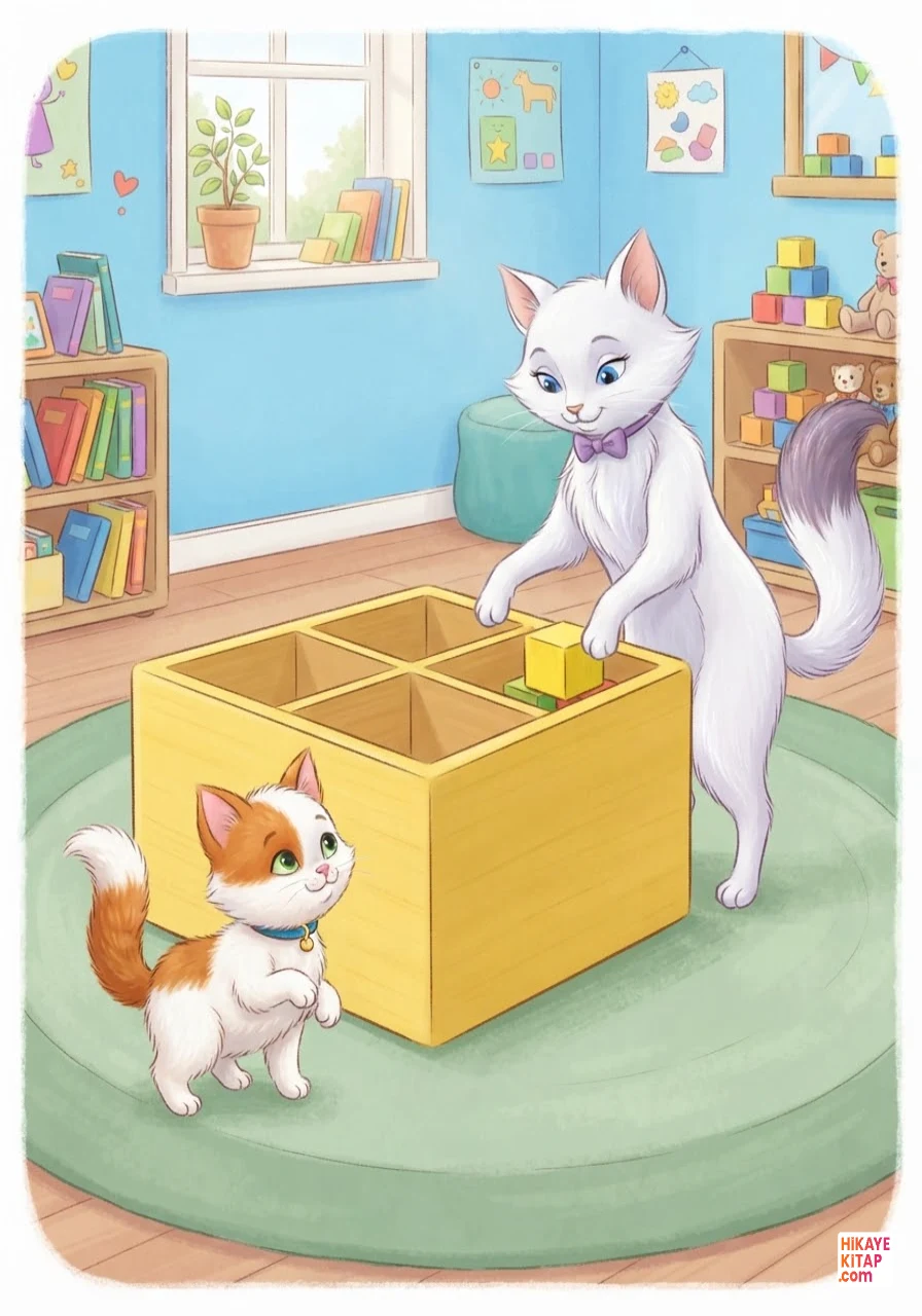 Minik Kedi Pati ve Saklanan Oyuncak Sayfa 9 görseli