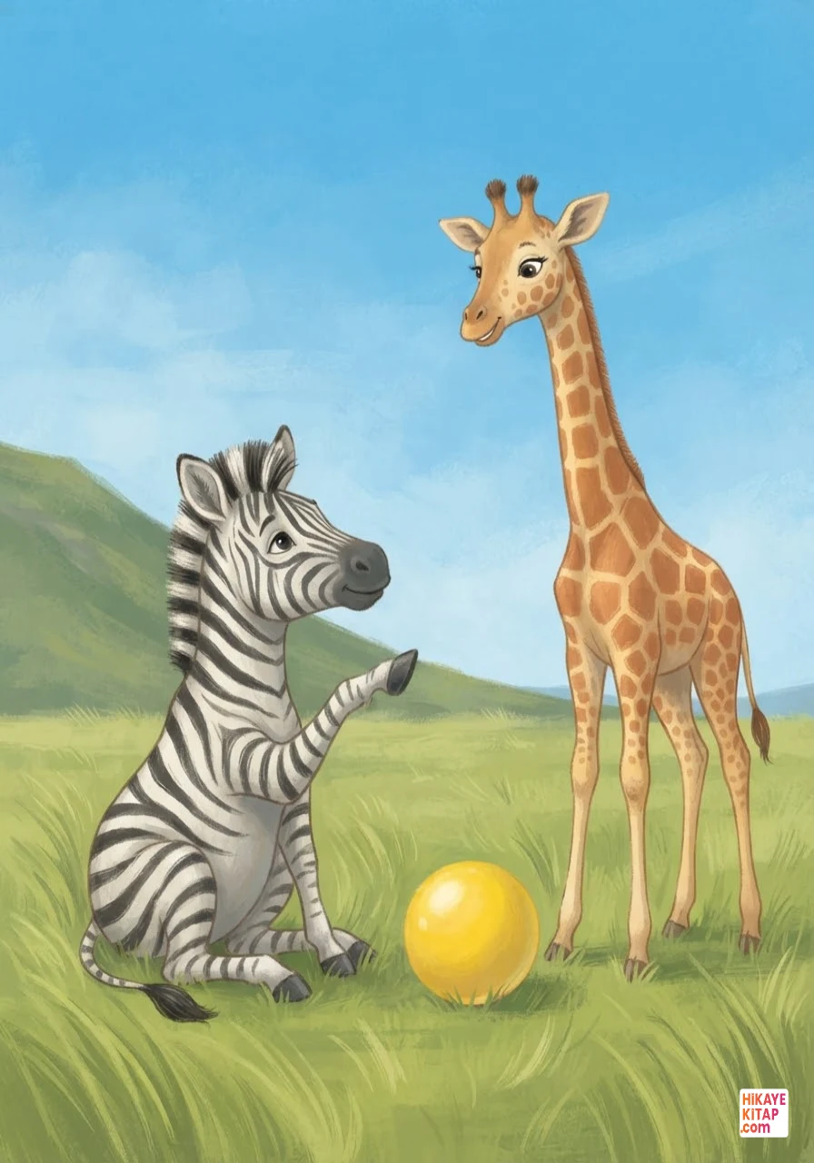 Minik Zebra Zeki ve Sarı Top Sayfa 10 görseli