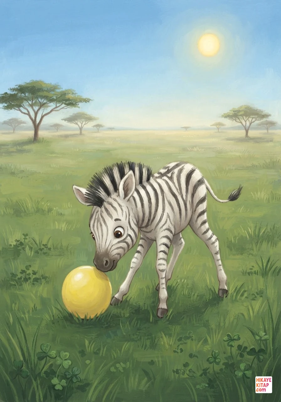 Minik Zebra Zeki ve Sarı Top Sayfa 2 görseli