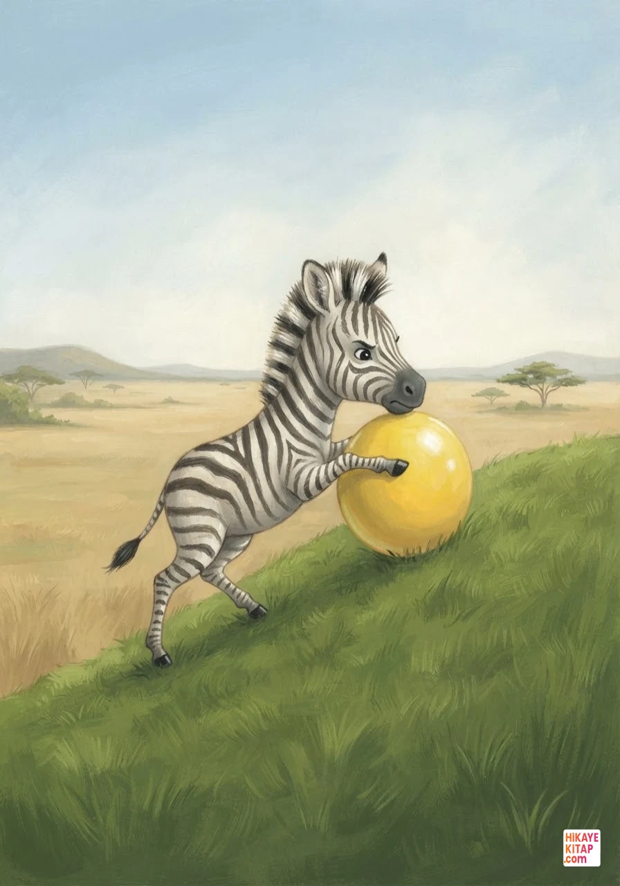 Minik Zebra Zeki ve Sarı Top Sayfa 3 görseli