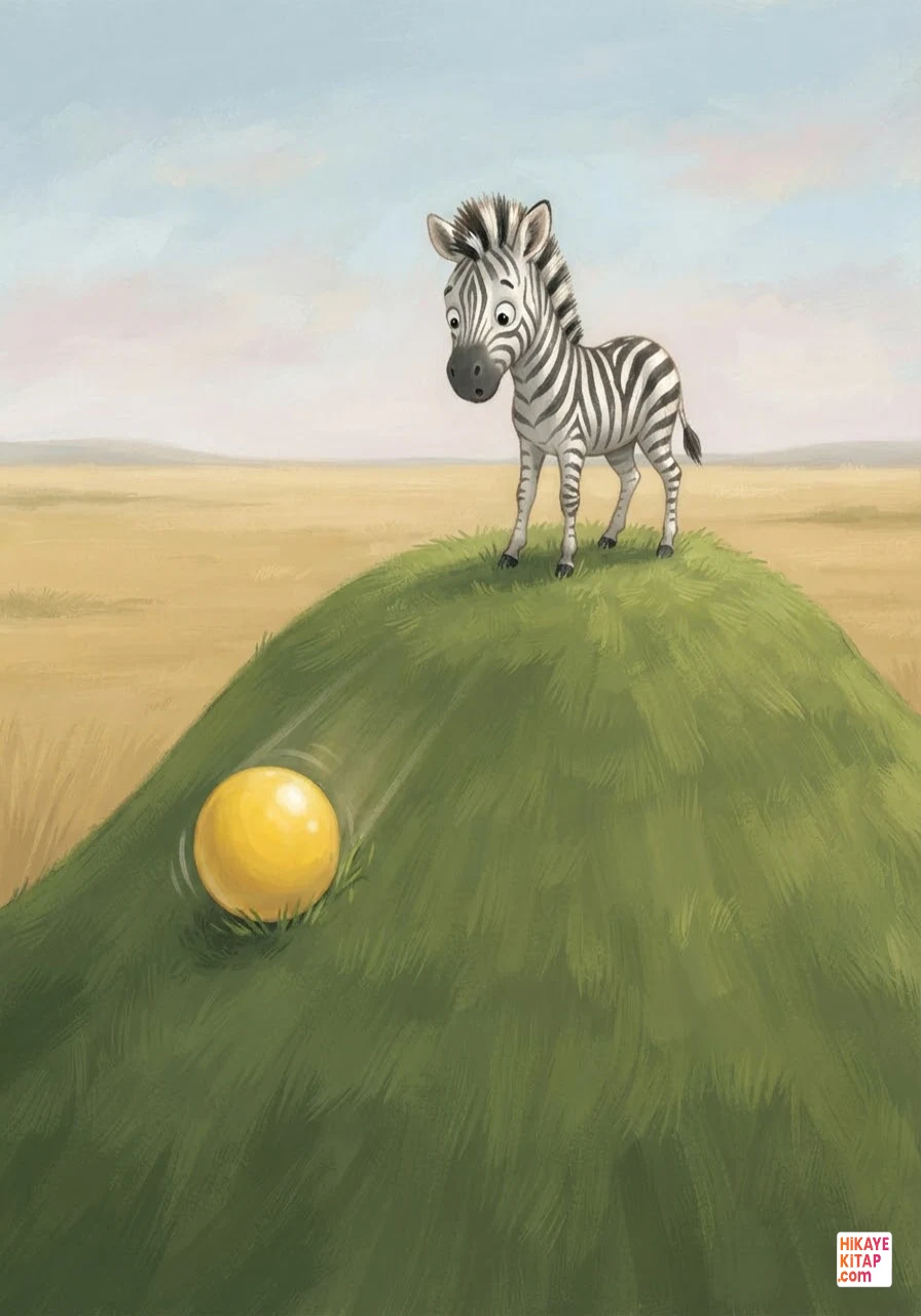 Minik Zebra Zeki ve Sarı Top Sayfa 4 görseli