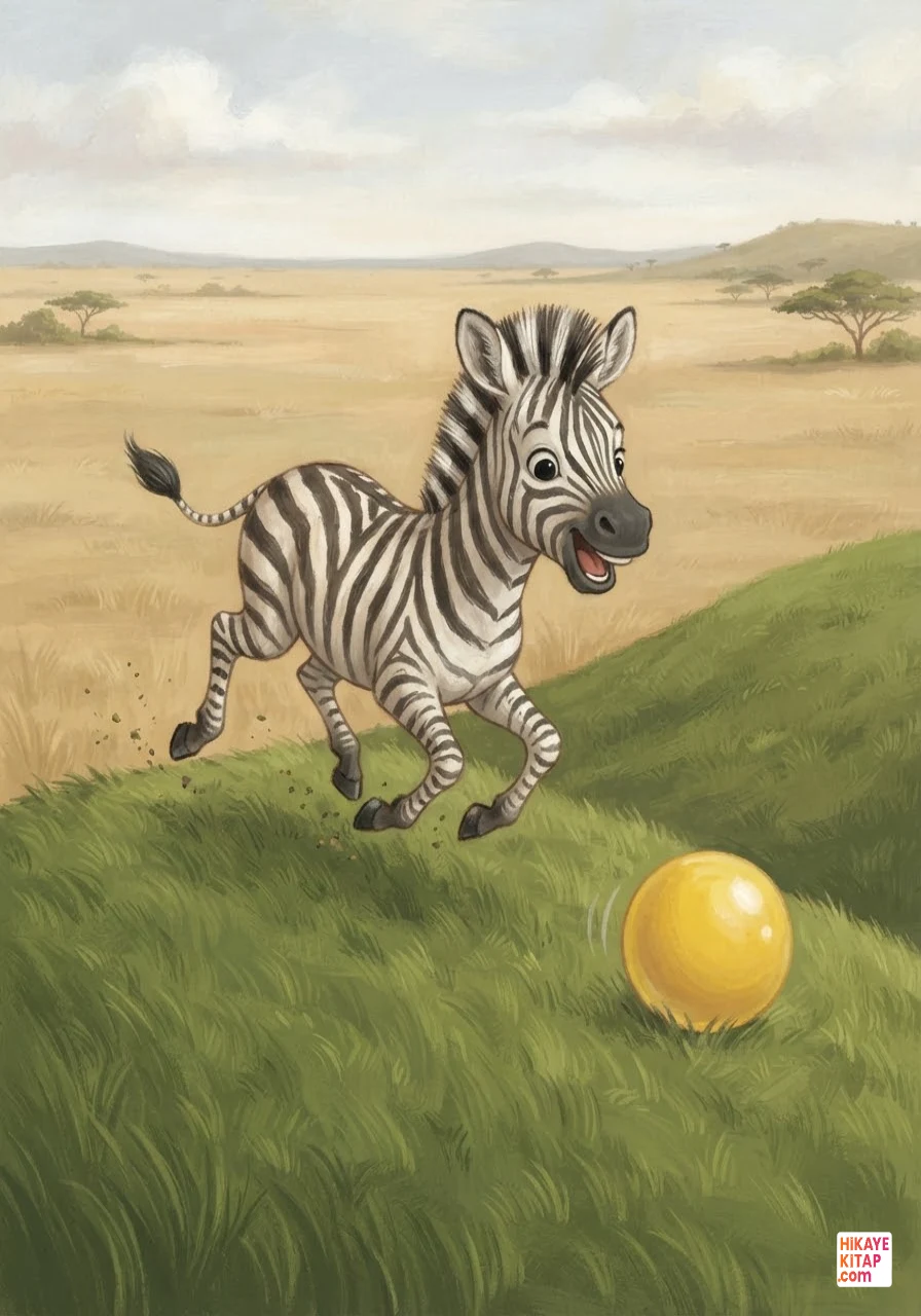 Minik Zebra Zeki ve Sarı Top Sayfa 5 görseli
