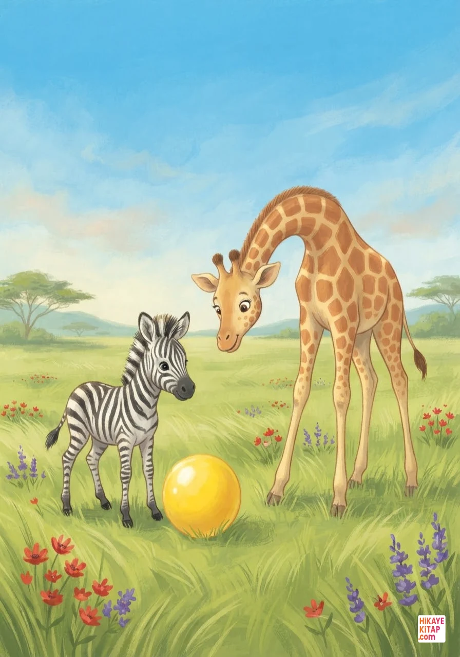 Minik Zebra Zeki ve Sarı Top Sayfa 6 görseli