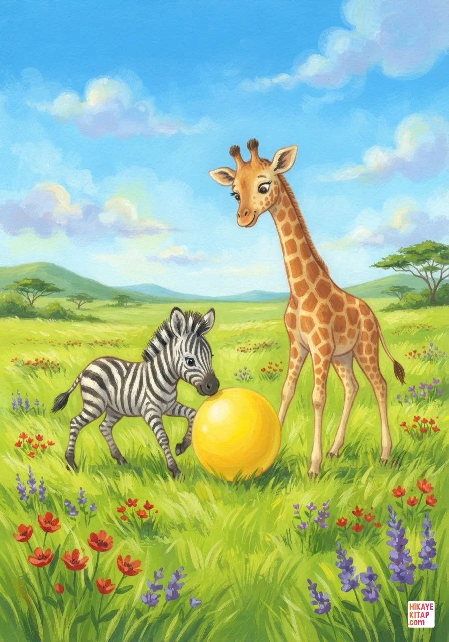 Minik Zebra Zeki ve Sarı Top Sayfa 7 görseli