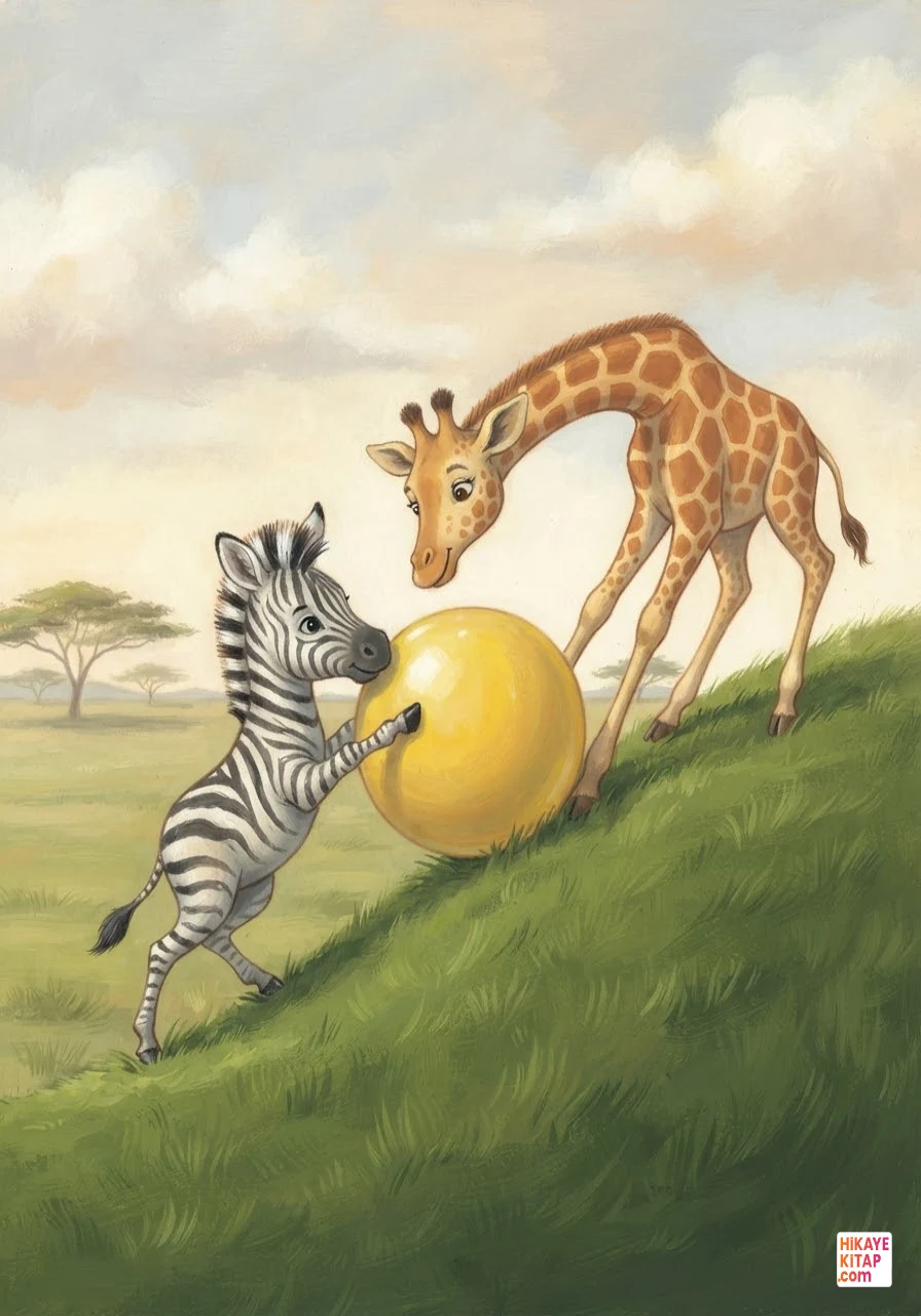 Minik Zebra Zeki ve Sarı Top Sayfa 8 görseli